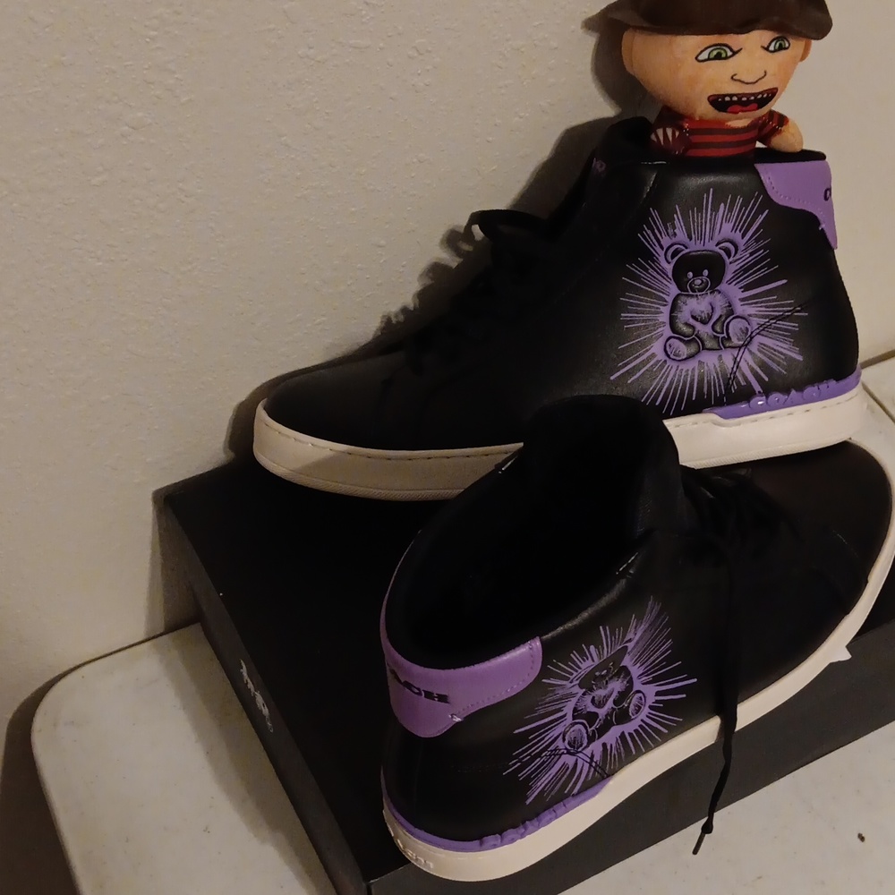 Coach Sneakers 👟... size13... purple/blk - Picture 3 of 4